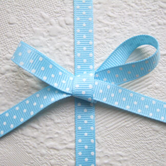 grosgrain band polkadots