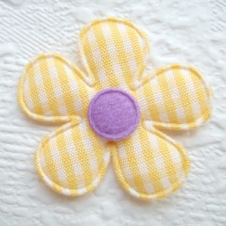 Applicaties bloemen ruitjes