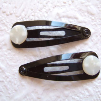 3 cm ~ Haarclip met pad ~ Zwart