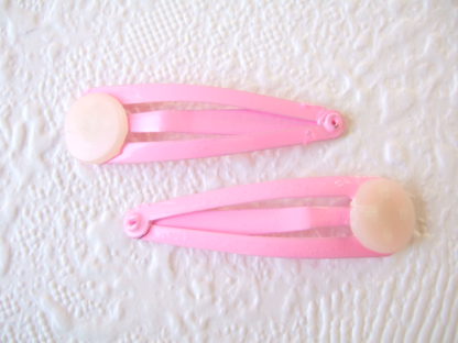 4 cm ~ Haarclip met pad ~ Roze