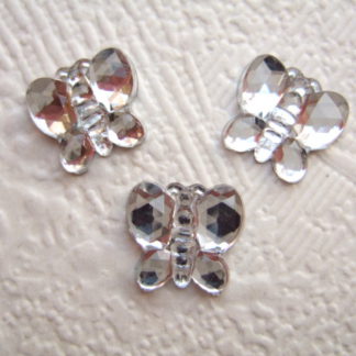 Vlinder zilver flatback