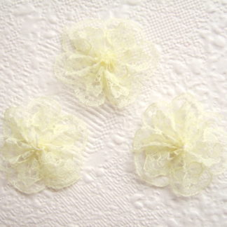 Kanten rozetten geel