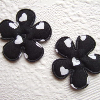 Applicatie bloemen hartjes