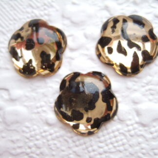 Luipaard bloem flatback