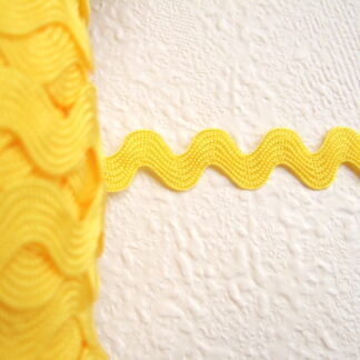 Zigzag band / lint ~ 9 mm ~ Geel